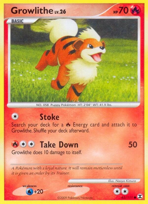 Growlithe 63/111 Normal Rising Rivals Growlithe 63/111 Normal Rising Rivals