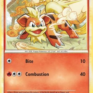 Growlithe 65/123 Reverse Holofoil HeartGold SoulSilver