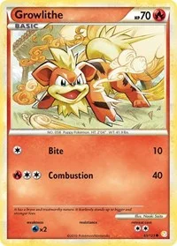 Growlithe | 65/123 | Normal | HeartGold SoulSilver