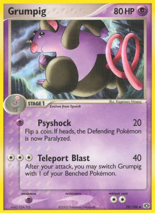 Grumpig 029/106 Reverse Holofoil Emerald