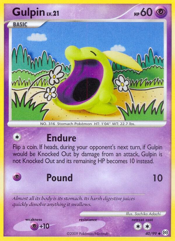 Gulpin (40) 40/99 Reverse Holofoil Arceus Gulpin (40) 40/99 Reverse Holofoil Arceus