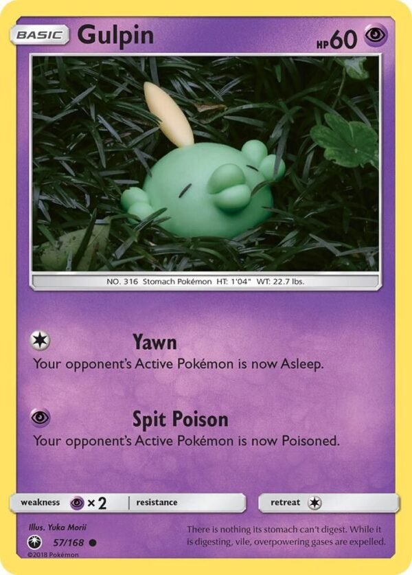 Gulpin 57/168 Reverse Holofoil SM – Celestial Storm Gulpin 57/168 Reverse Holofoil SM – Celestial Storm
