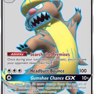 Gumshoos GX (Full Art) 145/149 Holofoil SM Base Set Gumshoos GX (Full Art) 145/149 Holofoil SM Base Set