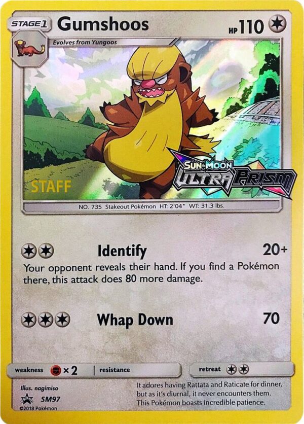 Gumshoos SM97 (Prerelease) [Staff] Holofoil SM Promos