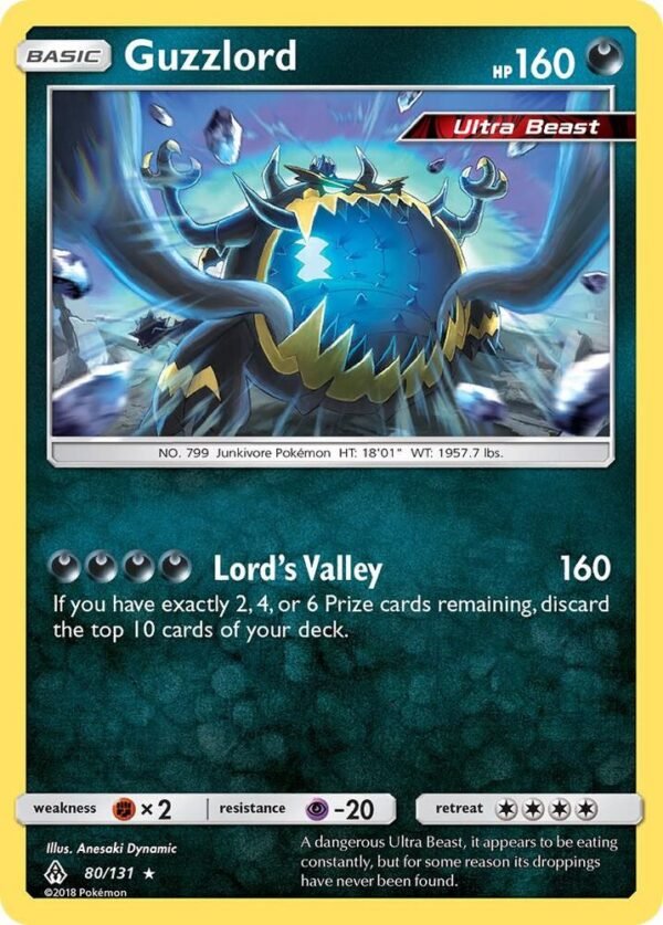 Guzzlord 80/131 Holofoil SM – Forbidden Light Guzzlord 80/131 Holofoil SM – Forbidden Light