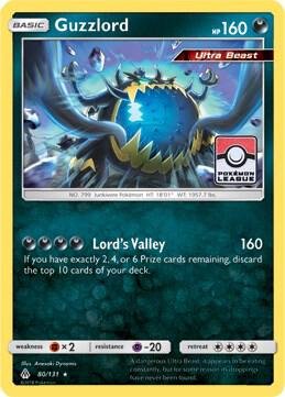 Guzzlord 80/131 (Pokemon League) 080/131 Reverse Holofoil League & Championship Cards