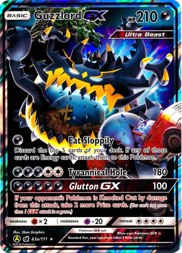 Guzzlord GX 63a/111 063a/111 Holofoil Alternate Art Promos