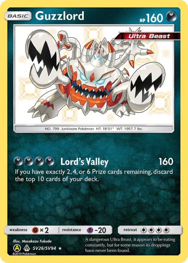 Guzzlord SV26/SV94 Holofoil Hidden Fates: Shiny Vault Guzzlord SV26/SV94 Holofoil Hidden Fates: Shiny Vault