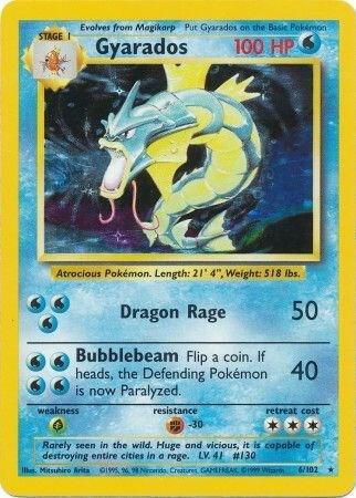Gyarados 006/102 Holofoil Base Set Gyarados 006/102 Holofoil Base Set