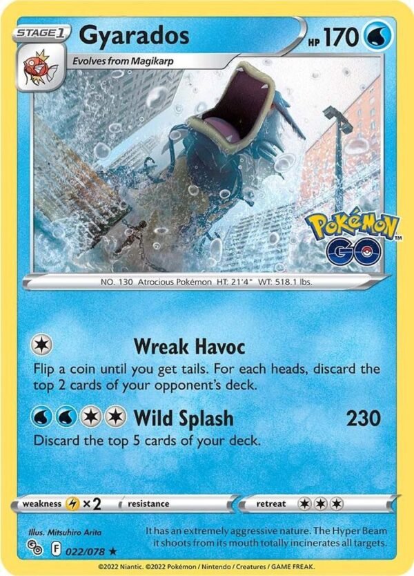 Gyarados 022/078 Holofoil Pokemon GO Gyarados 022/078 Holofoil Pokemon GO