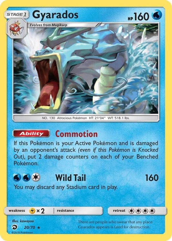 Gyarados 20/70 Reverse Holofoil Dragon Majesty