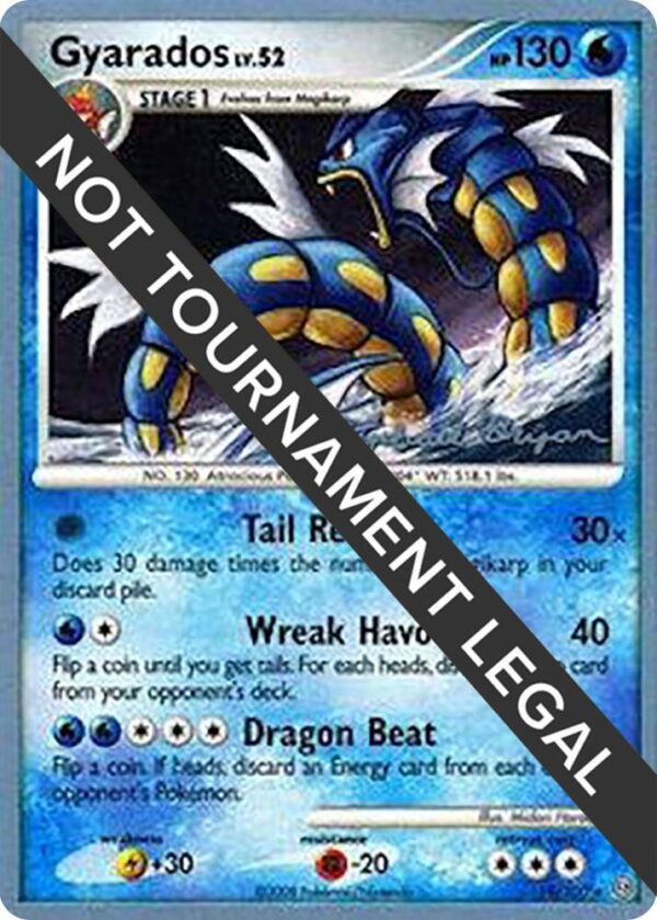 Gyarados 2010 (Mychael Bryan) 19/100 Normal World Championship Decks