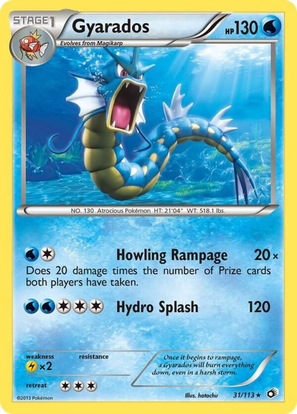 Gyarados 31/113 Reverse Holofoil Legendary Treasures Gyarados 31/113 Reverse Holofoil Legendary Treasures