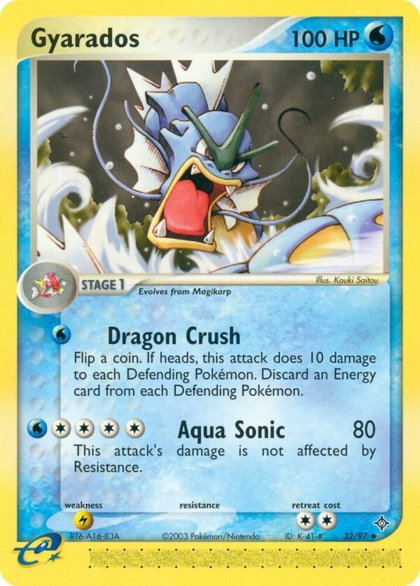 Gyarados 32/97 Reverse Holofoil Dragon