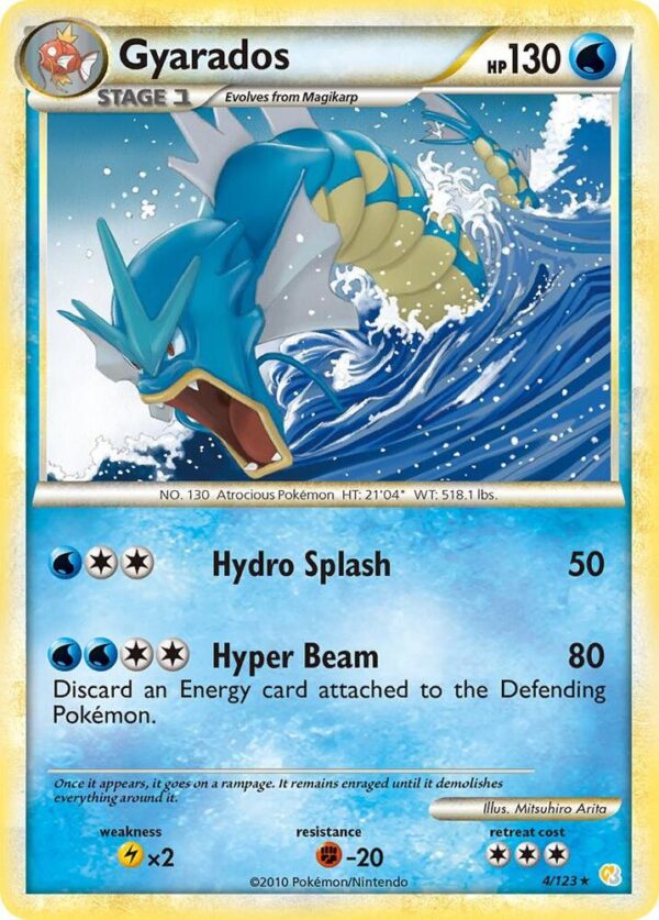 Gyarados 4/123 Holofoil HeartGold SoulSilver