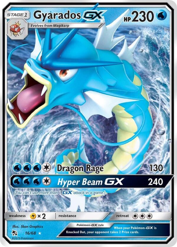 Gyarados GX 16/68 Holofoil Hidden Fates Gyarados GX 16/68 Holofoil Hidden Fates