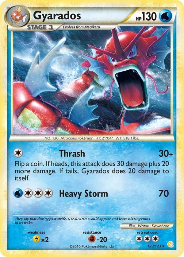 Gyarados (Red) 123/123 Reverse Holofoil HeartGold SoulSilver Gyarados (Red) 123/123 Reverse Holofoil HeartGold SoulSilver