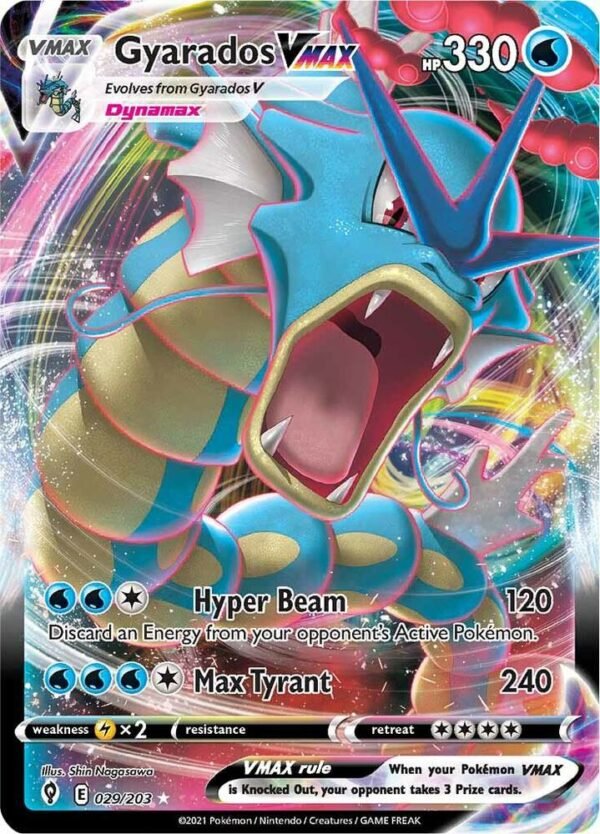 Gyarados VMAX 029/203 Holofoil SWSH07: Evolving Skies Gyarados VMAX 029/203 Holofoil SWSH07: Evolving Skies