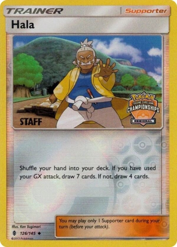 Hala 126/145 (Regional Championships) [Staff] Reverse Holofoil League & Championship Cards