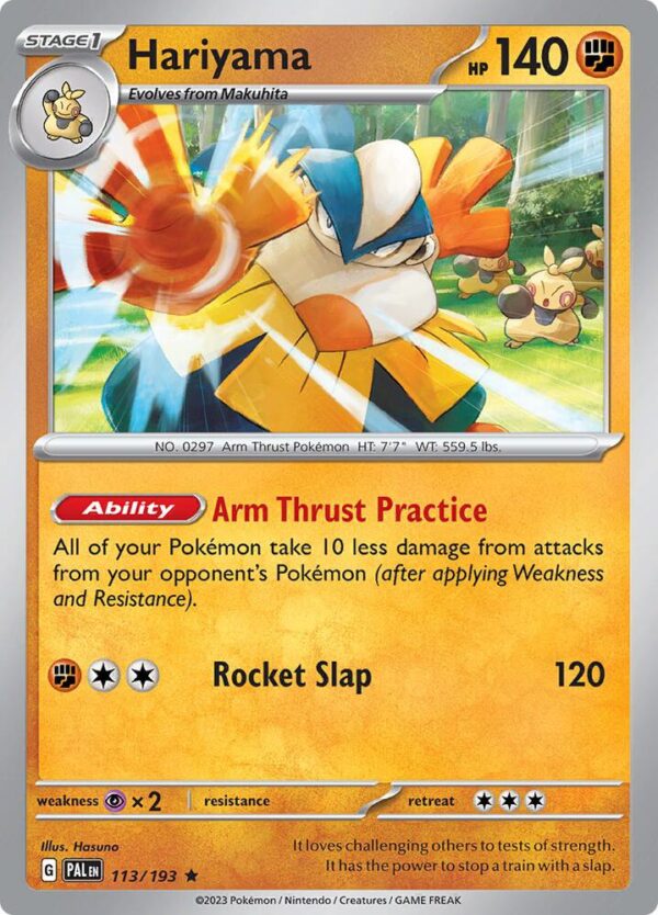 Hariyama 113/193 Holofoil SV02: Paldea Evolved
