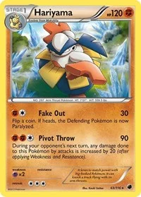 Hariyama | 63/116 | Reverse Holofoil | Plasma Freeze