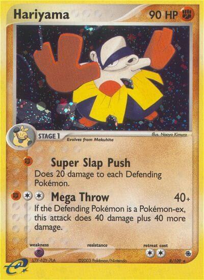 Hariyama 8/109 Holofoil Ruby and Sapphire Hariyama 8/109 Holofoil Ruby and Sapphire