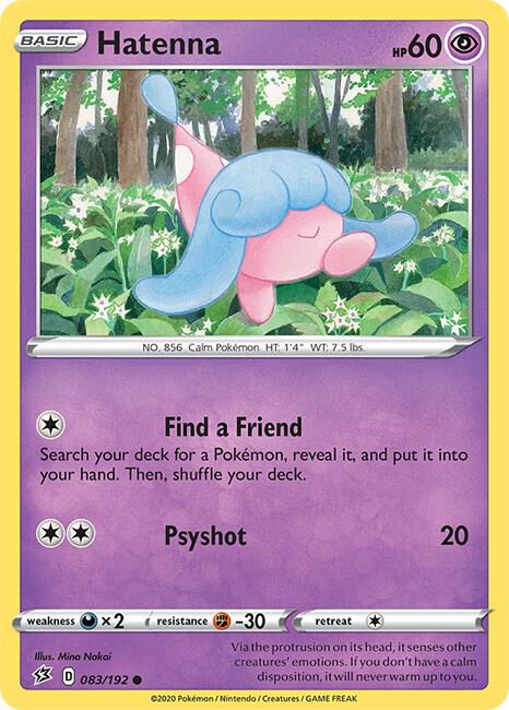 Hatenna 083/192 Reverse Holofoil SWSH02: Rebel Clash Hatenna 083/192 Reverse Holofoil SWSH02: Rebel Clash