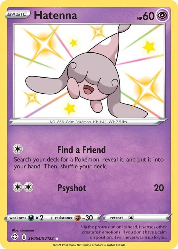 Hatenna SV054/SV122 Holofoil Shining Fates: Shiny Vault Hatenna SV054/SV122 Holofoil Shining Fates: Shiny Vault