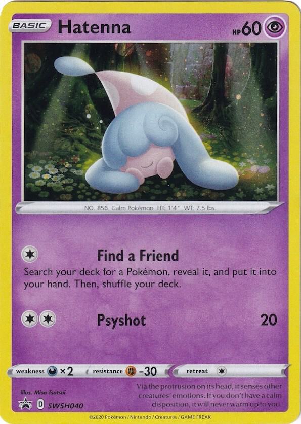Hatenna SWSH040 Holofoil SWSH: Sword & Shield Promo Cards