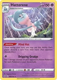 Hatterene | 085/192 | Holofoil | SWSH02: Rebel Clash