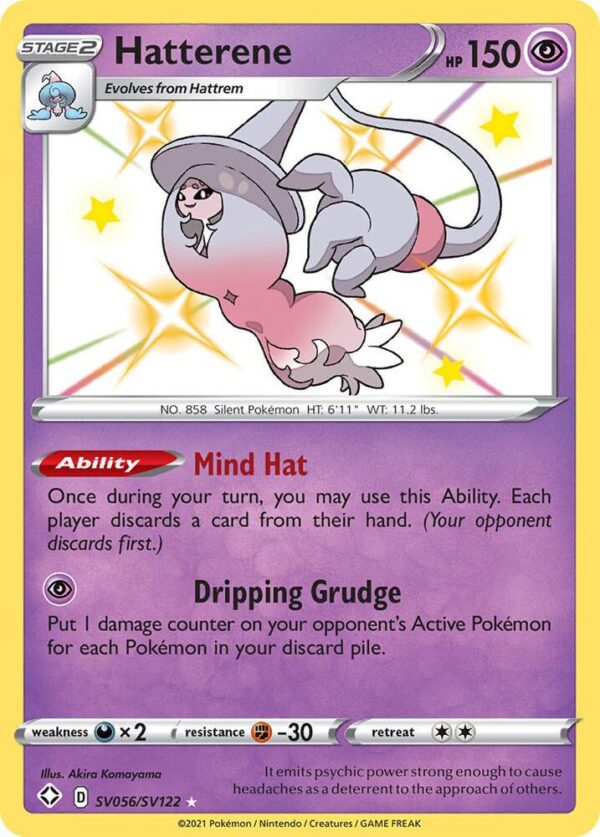 Hatterene SV056/SV122 Holofoil Shining Fates: Shiny Vault