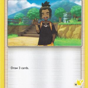 Hau 120/149 (#13 Pikachu Stamped) Normal Battle Academy