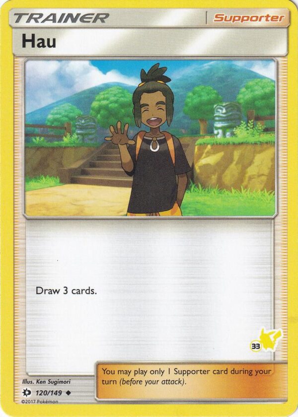 Hau 120/149 (#33 Pikachu Stamped) Normal Battle Academy