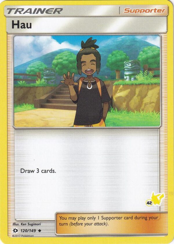 Hau 120/149 (#42 Pikachu Stamped) Normal Battle Academy