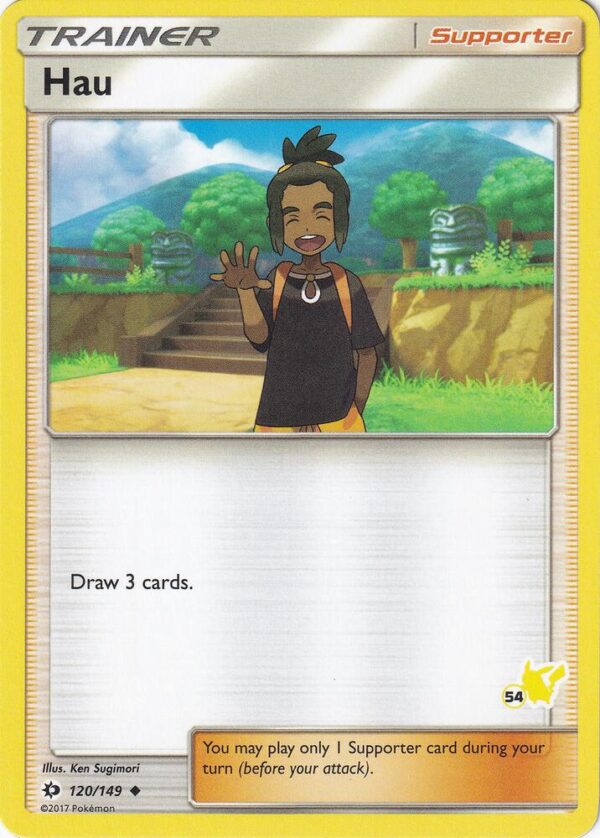 Hau 120/149 (#54 Pikachu Stamped) Normal Battle Academy Hau 120/149 (#54 Pikachu Stamped) Normal Battle Academy