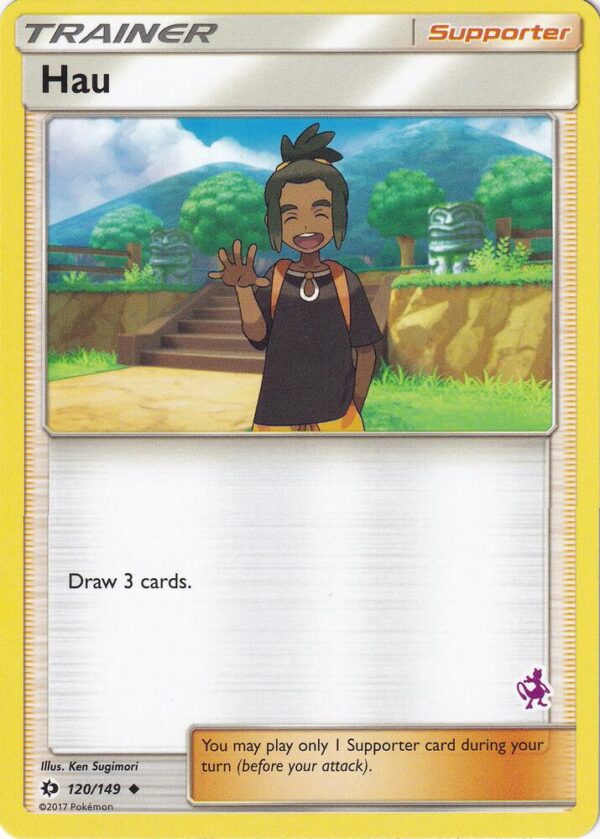 Hau 120/149 (Mewtwo Stamped) Normal Battle Academy