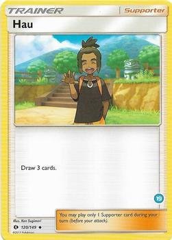 Hau (19) (Alolan Ninetales Half-Deck) 120/149 Normal SM Trainer Kit: Alolan Sandslash & Alolan Ninetales