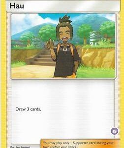 Hau (19) (Alolan Sandslash Half-Deck) 120/149 Normal SM Trainer Kit: Alolan Sandslash & Alolan Ninetales