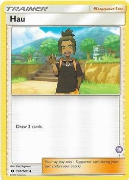 Hau (19) (Alolan Sandslash Half-Deck) 120/149 Normal SM Trainer Kit: Alolan Sandslash & Alolan Ninetales