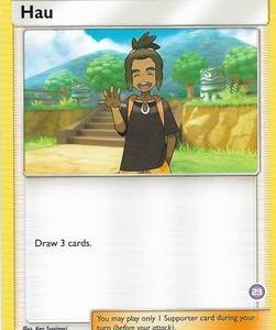 Hau (23) (Alolan Sandslash Half-Deck) 120/149 Normal SM Trainer Kit: Alolan Sandslash & Alolan Ninetales