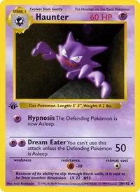 Haunter | 029/102 | 1st Edition | Base Set (Shadowless)