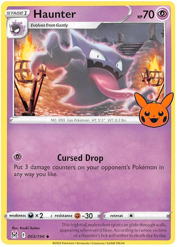 Haunter 065/196 Normal Trick or Trade BOOster Bundle 2023 Haunter 065/196 Normal Trick or Trade BOOster Bundle 2023