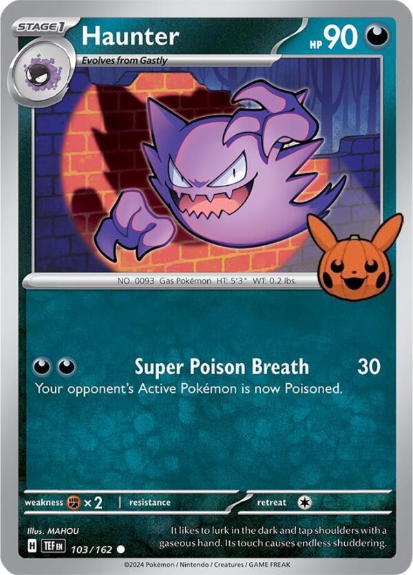 Haunter 103/162 Normal Trick or Trade BOOster Bundle 2024