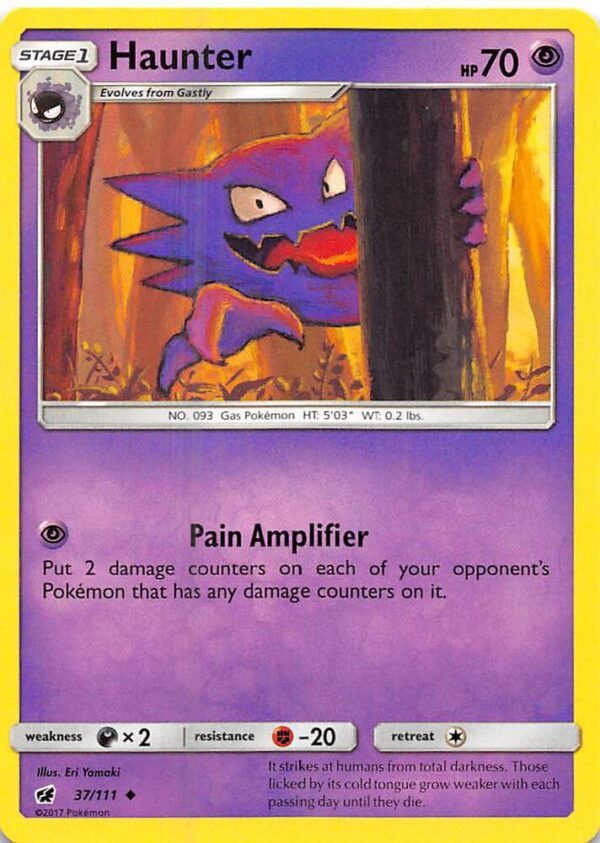 Haunter 37/111 Normal SM – Crimson Invasion Haunter 37/111 Normal SM – Crimson Invasion