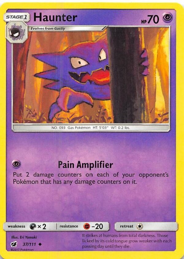 Haunter 37/111 Reverse Holofoil SM – Crimson Invasion