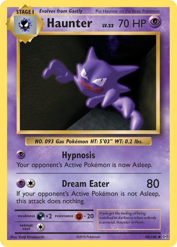 Haunter 48/108 Reverse Holofoil XY – Evolutions