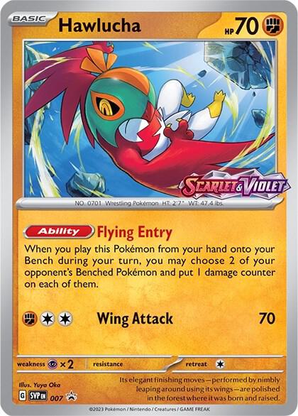 Hawlucha 007 (Prerelease) Holofoil SV: Scarlet & Violet Promo Cards