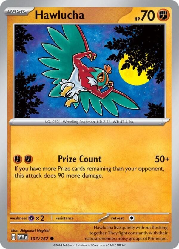 Hawlucha 107/167 Normal SV06: Twilight Masquerade Hawlucha 107/167 Normal SV06: Twilight Masquerade