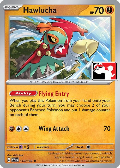 Hawlucha 118/198 Normal Prize Pack Series Cards