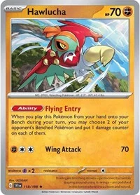 Hawlucha | 118/198 | Holofoil | SV01: Scarlet & Violet Base Set